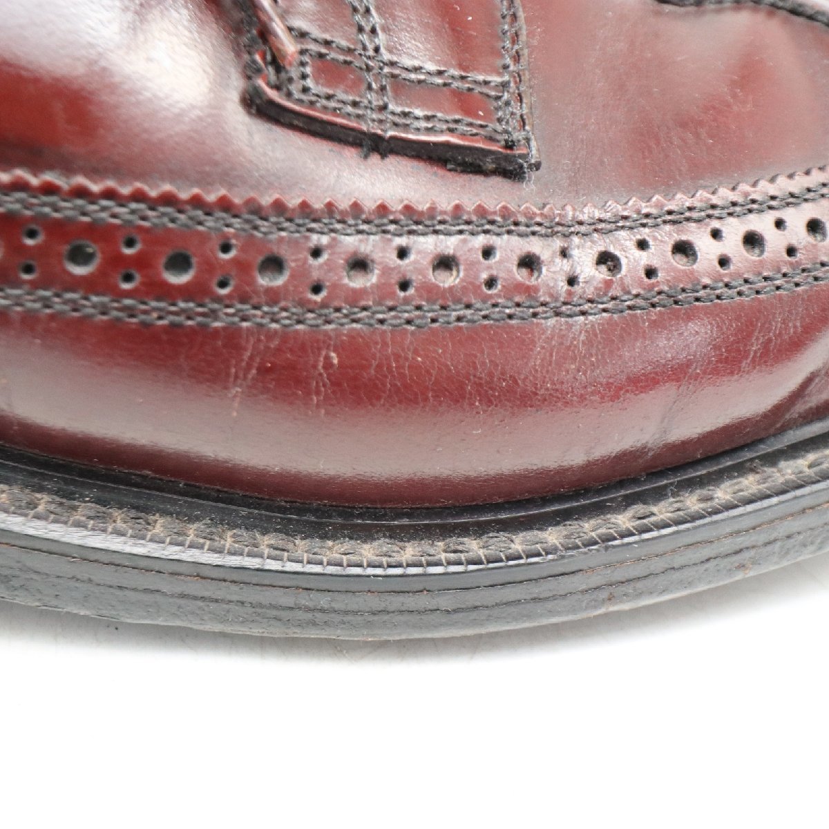 USA製 Dexter 外羽根式 ロングウィングチップ 本革 革靴 レザーシューズ ブラウン ( メンズ 10 1/2 D ≒ 28.5cm ) 中古 古着 KA0236_画像6