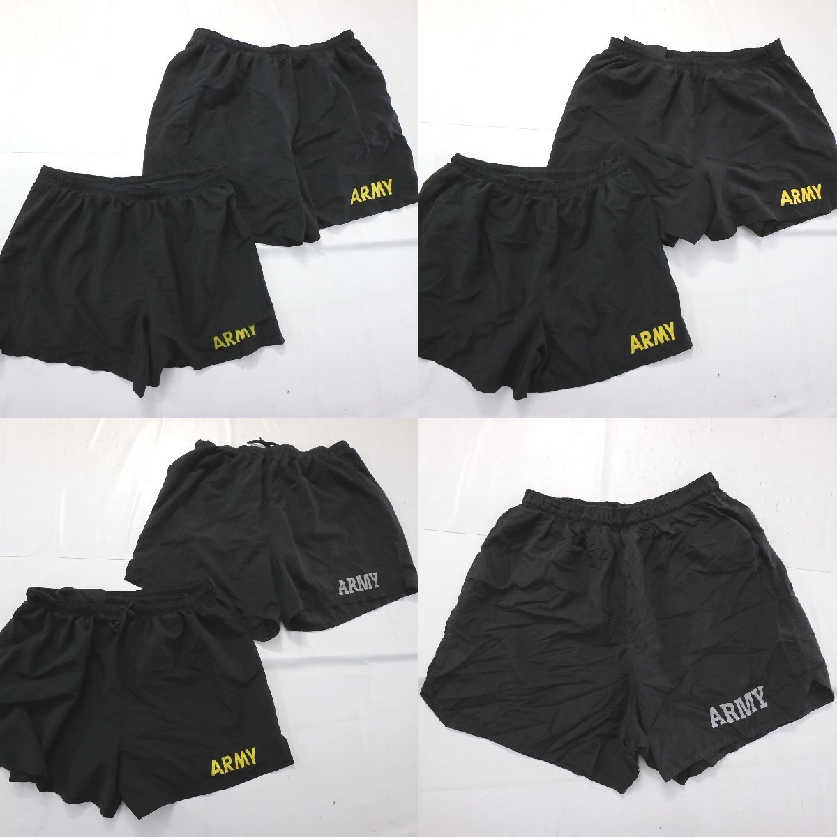 ◎トレーニングショーツ set U.S. ARMY ロゴ MIX 他 (メンズL/M) 7枚セット まとめ売り 古着卸 1円スタート 最落なし MO0891の画像1