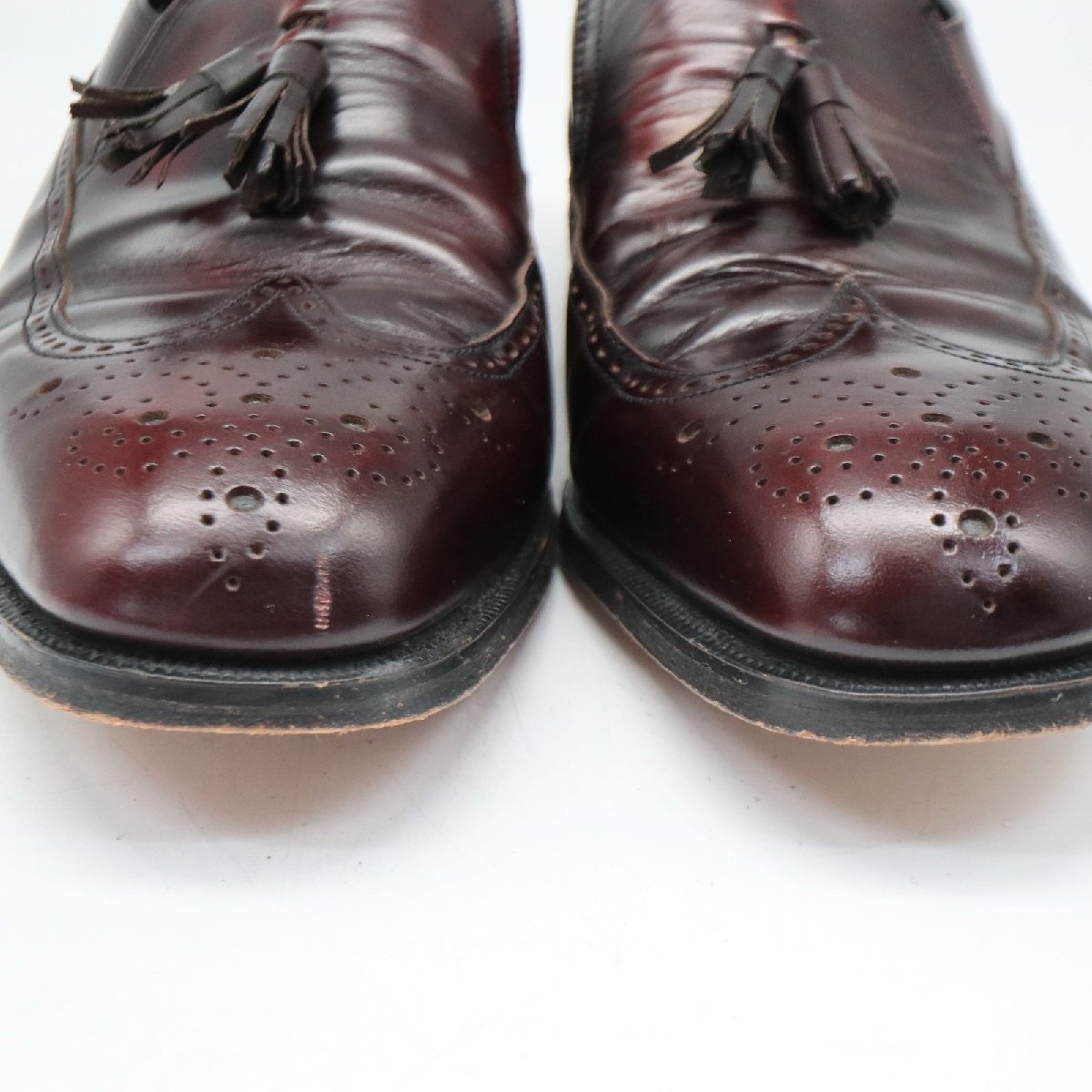 FLOSHEIM フローシャイム タッセルローファー スリッポン 牛革 レザーシューズ 靴 ( メンズ 9 D ≒ 27.0cm ) 中古 古着 4/ ka274の画像6