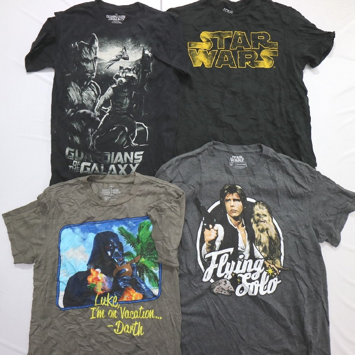 有名な STARWARSスターウォーズムービーTシャツtシャツ映画XL黒US古着