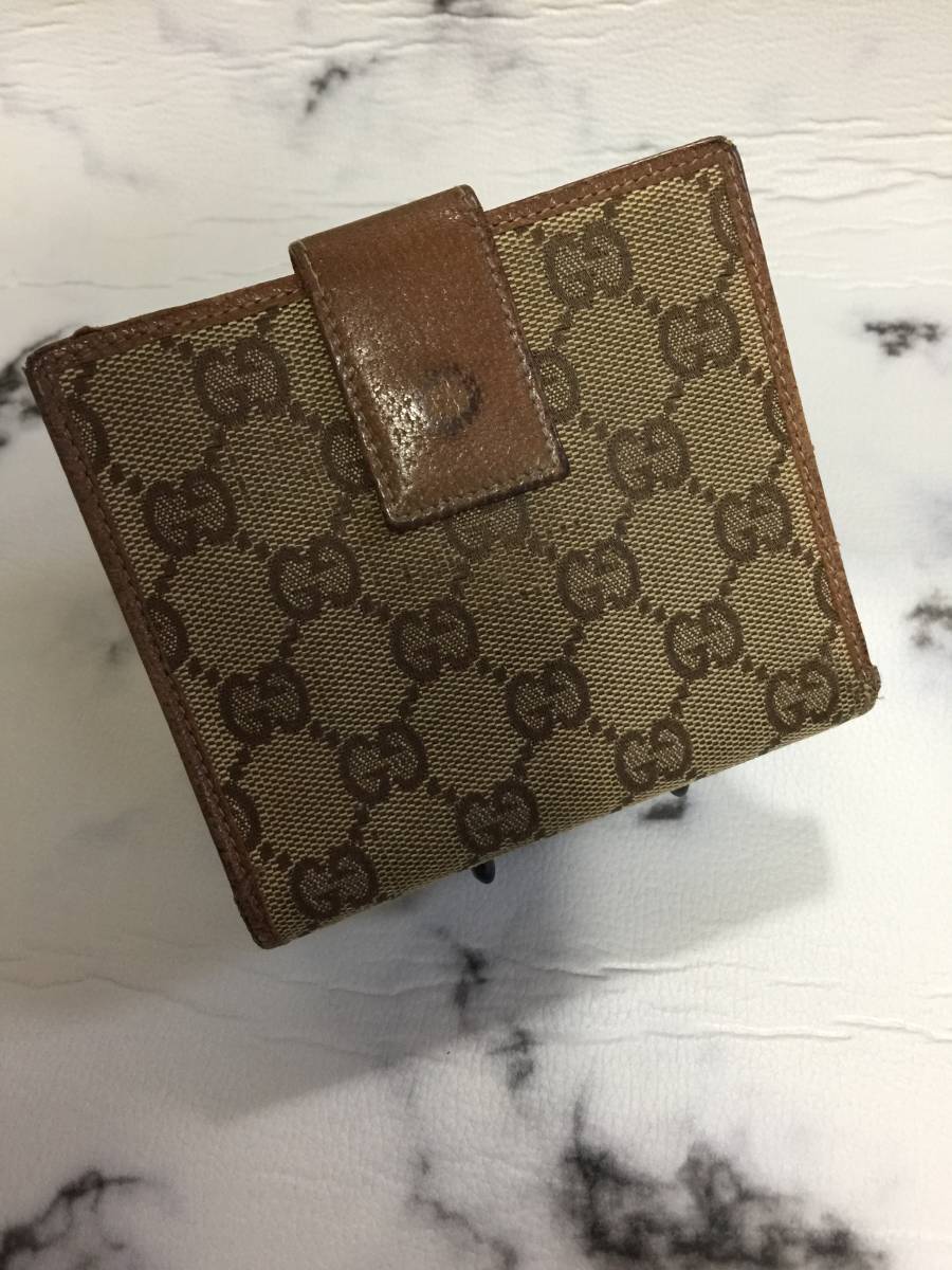 GUCCI/グッチ メンズ/レディース 財布 ブラウン_画像2