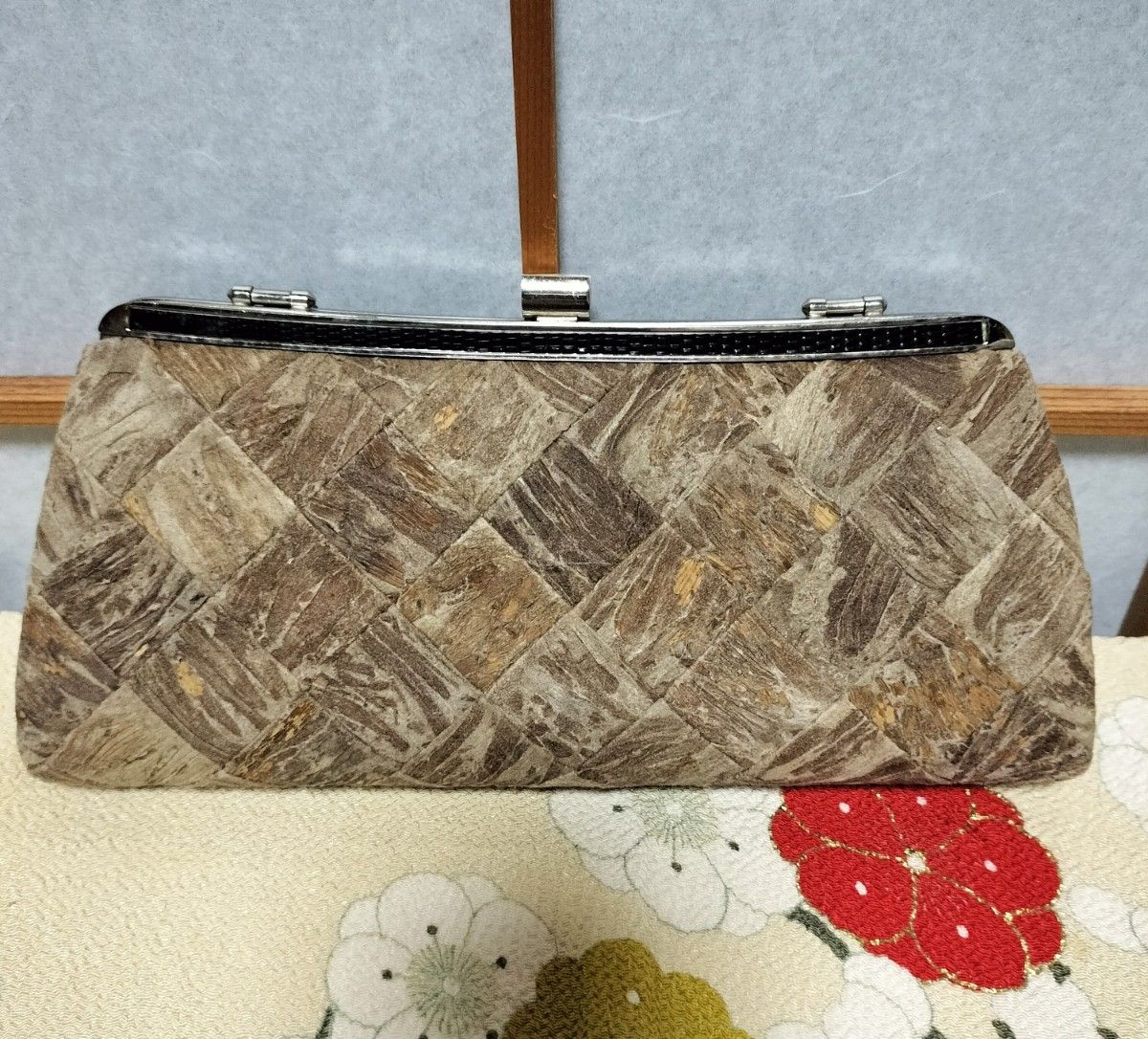 【希少】蓑虫バック 和装バッグ クランチバック ハンドバック 昭和