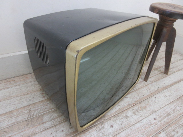  old Victor made antique tv P625 Showa Retro store furniture Cafe furniture old furniture 