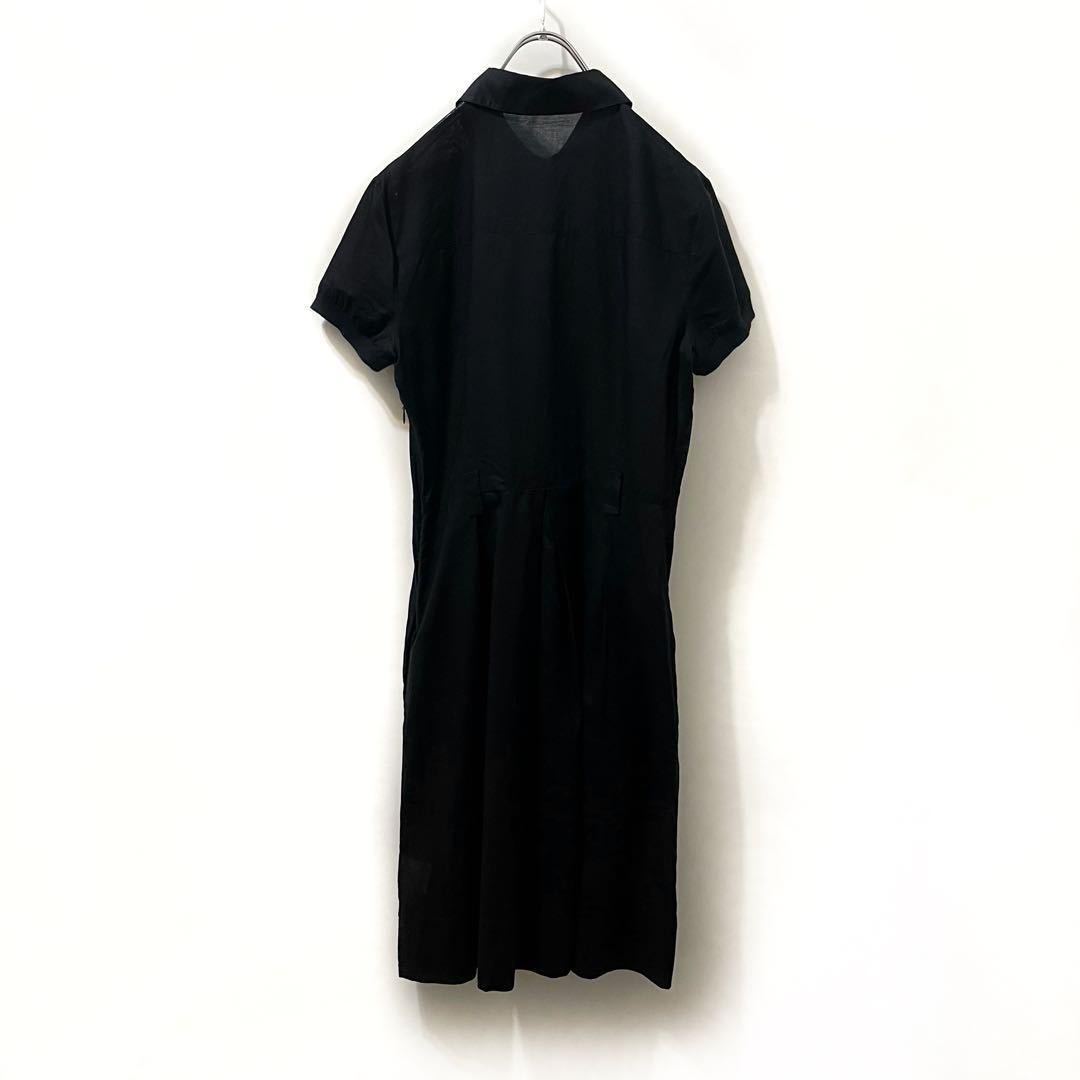 [ free shipping ]theory theory * short sleeves shirt One-piece sleeve rib attaching black black 