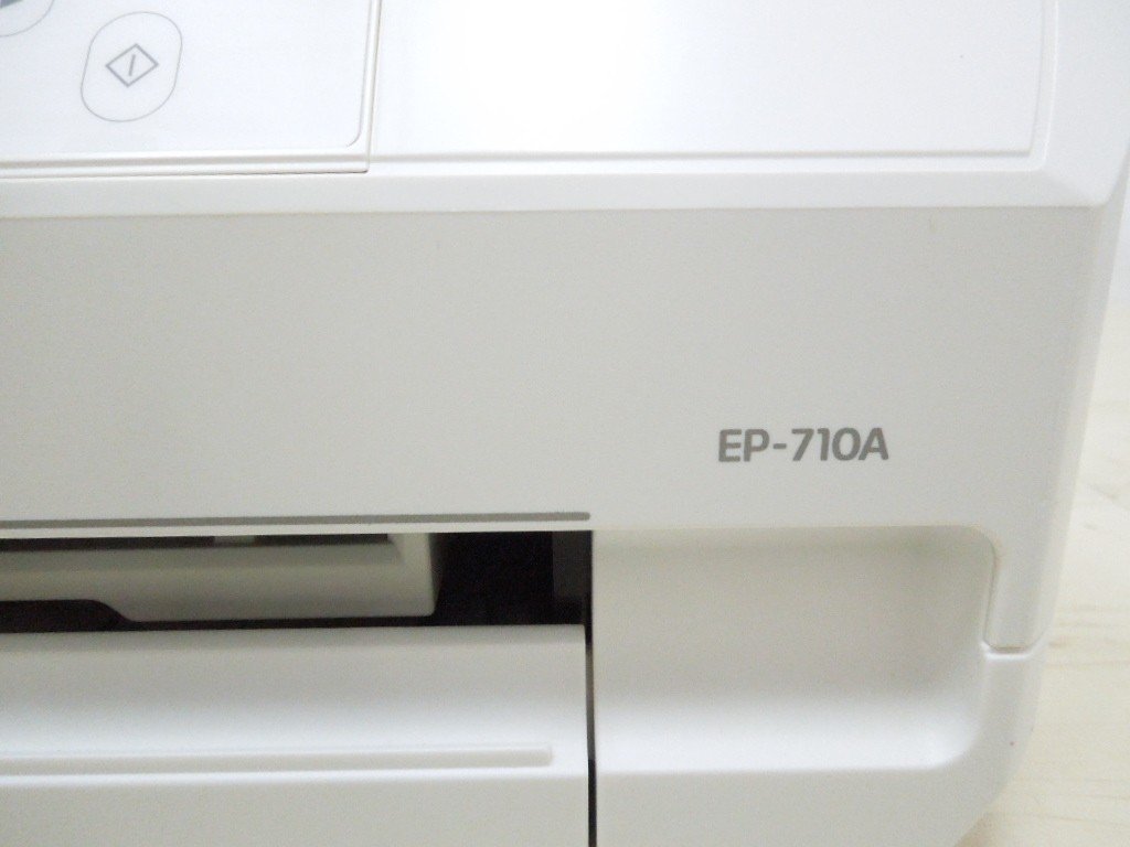 0177 エプソン プリンター A4 インクジェット 複合機 カラリオ EP-710A ホワイト 2018年製 通電確認済 ノズルチェック未確認  現状品