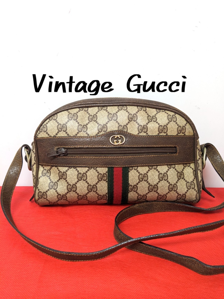 ヤフオク! - 美品 極上！Gucci シェリーライン ショルダーバッグ