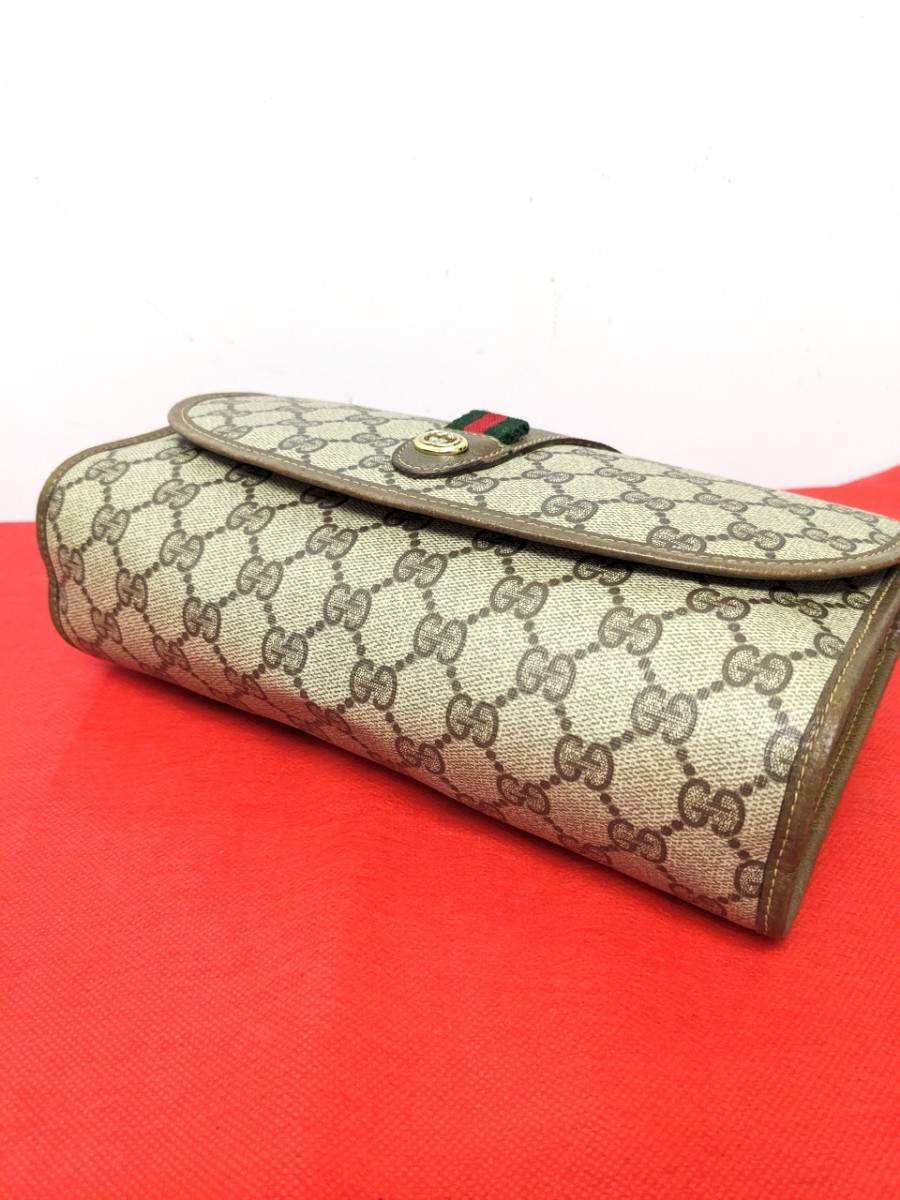 美品 極上!Gucci シェリーライン クラッチバッグ セカンドバッグ GG