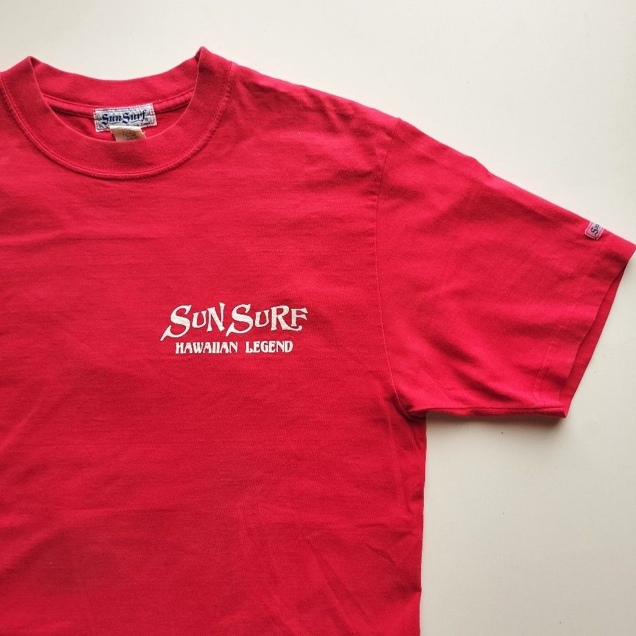 SUNSURF★百虎★バックプリント丸胴Tシャツ★アメリカ製★美品★Mサイズ