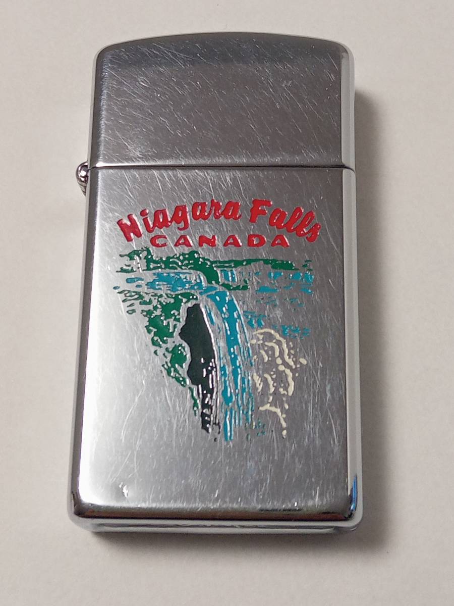 Zippo ジッポー カナダ工場製 カナダジッポー スリム クロームメッキ