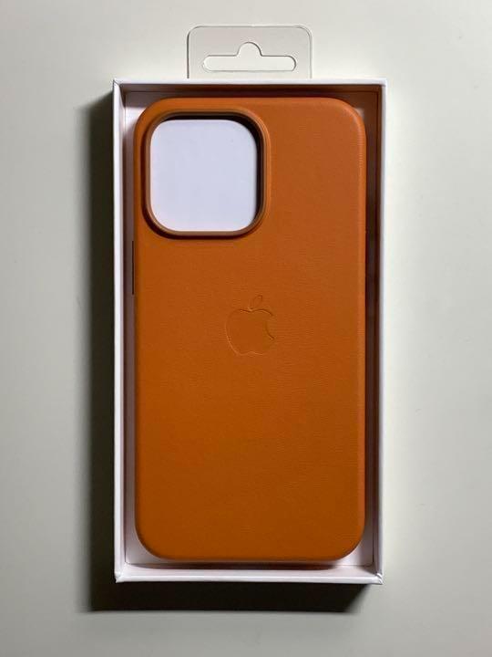 【新品】アップル純正 iPhone 13 Pro レザーケース・ゴールデンブラウン - Aの画像2