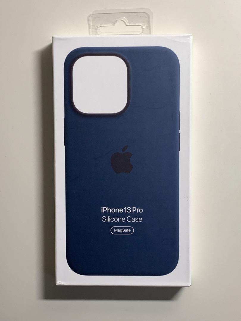 【新品】アップル純正 iPhone 13 Pro シリコンケース・アビスブルー② - Aの画像1