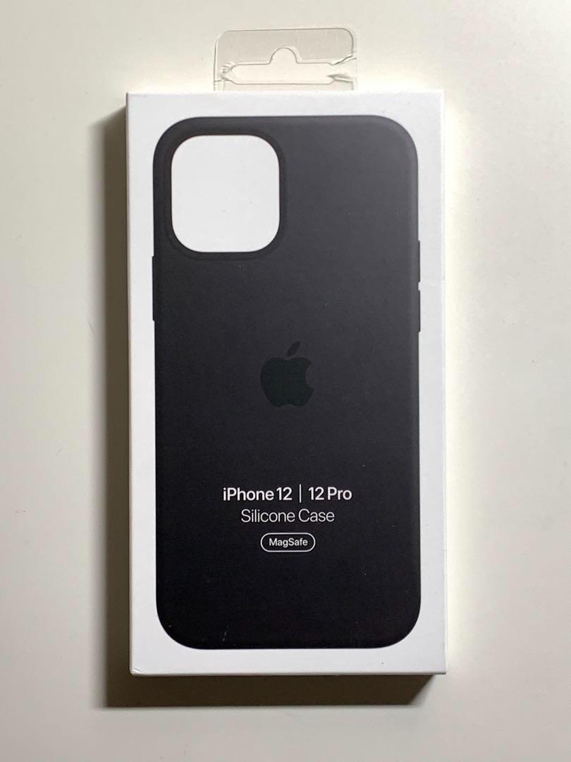 【新品】アップル純正 iPhone 12 / 12 Pro シリコンケース・ブラック② - Bの画像1