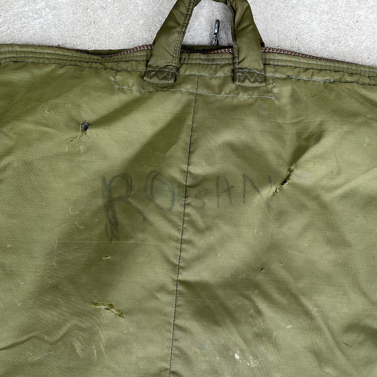 ビンテージ 70s ヘルメット バッグ ナイロン ミリタリー US.ARMY 米軍