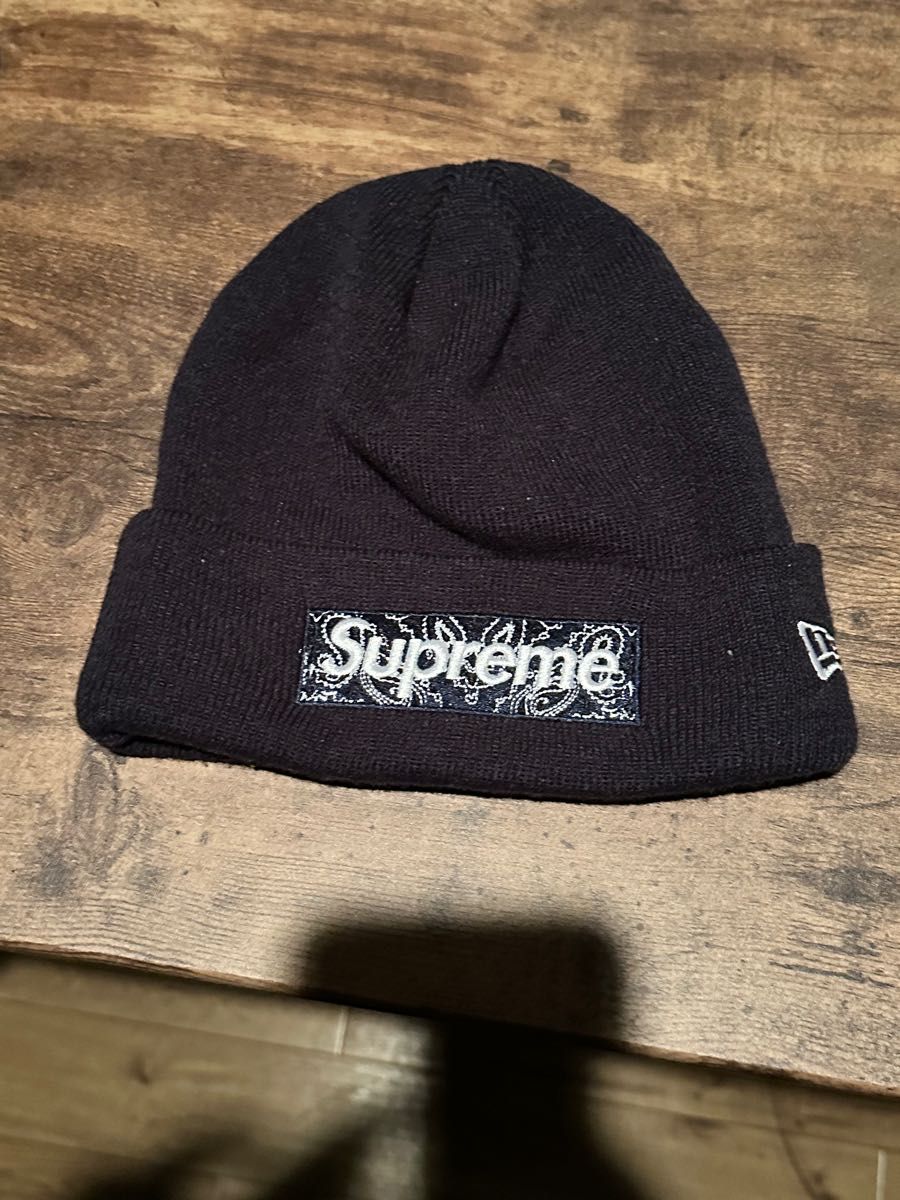 【コムドット ゆうた 着用】supreme NEW ERA ニット 帽子 ニューエラ ニットキャップ ビーニー