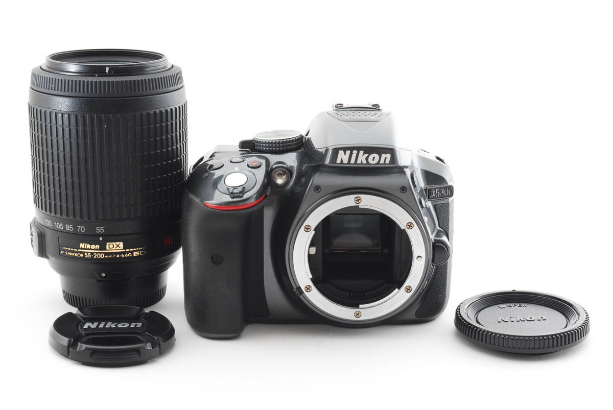 C2908】Nikon ニコン D5300 ガンメタ デジタル一眼レフカメラ レンズ