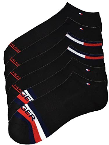 トミーヒルフィガー ソックス6足セット メンズ 6 PACK SOCKS TVM211NS06 001 ブラック 25～29cm US7～12 EUR40～46 UK6.5～11_画像1