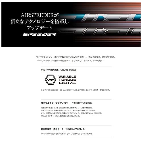 ダンロップ XXIO X・SRIXSON ZX シリーズ ドライバー対応スリーブ付シャフト Fujikura AIR SPEEDER WHITE STANDARD 45.5インチ_画像2