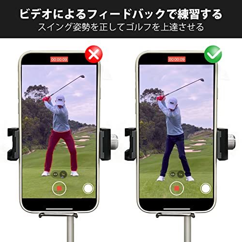 Dprofy はゴルフのスイングを記録し、磁気ゴルフ電話ホールダー、ゴルフ振動の検光子、訓練援助を置く selfie_画像3