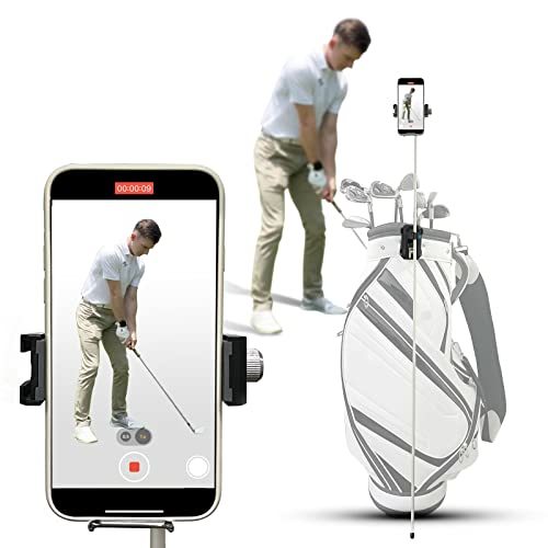 Dprofy はゴルフのスイングを記録し、磁気ゴルフ電話ホールダー、ゴルフ振動の検光子、訓練援助を置く selfie_画像1