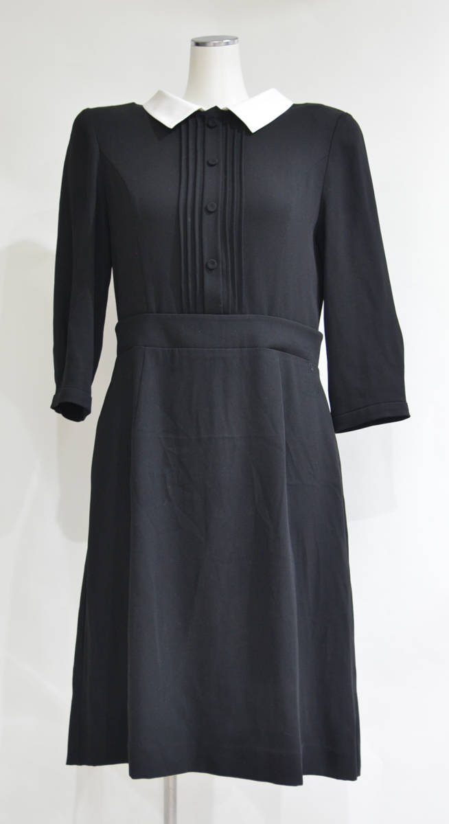 FOXEY NEW YORK フォクシー DRESS PRIVATE SCHOOL プライベートスクール 白襟 ワンピース Y-225699