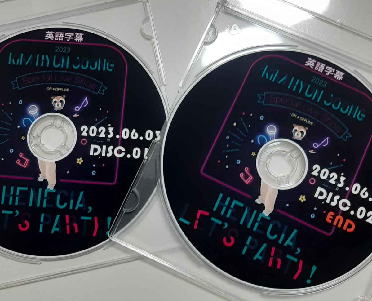 キム・ヒョンジュン　DVD HENECIA,Let`s party! 2023.06.03　 英語字幕　２枚組_画像1