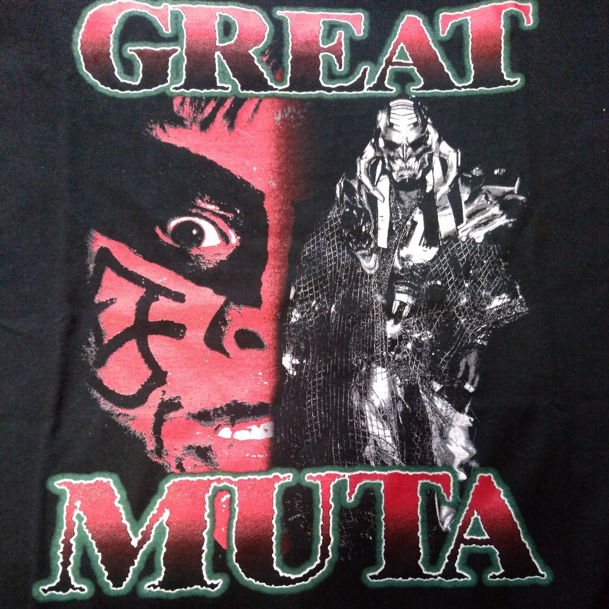  T-shirt The * Great Muta Professional Wrestling . wistaria .. New Japan Professional Wrestling all Japan Professional Wrestling WCW WWF WWE..L size 