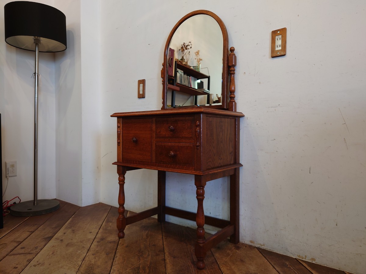 三越家具 Brugge ブルージュ ビンテージ ドレッサー 幅62cm/英国