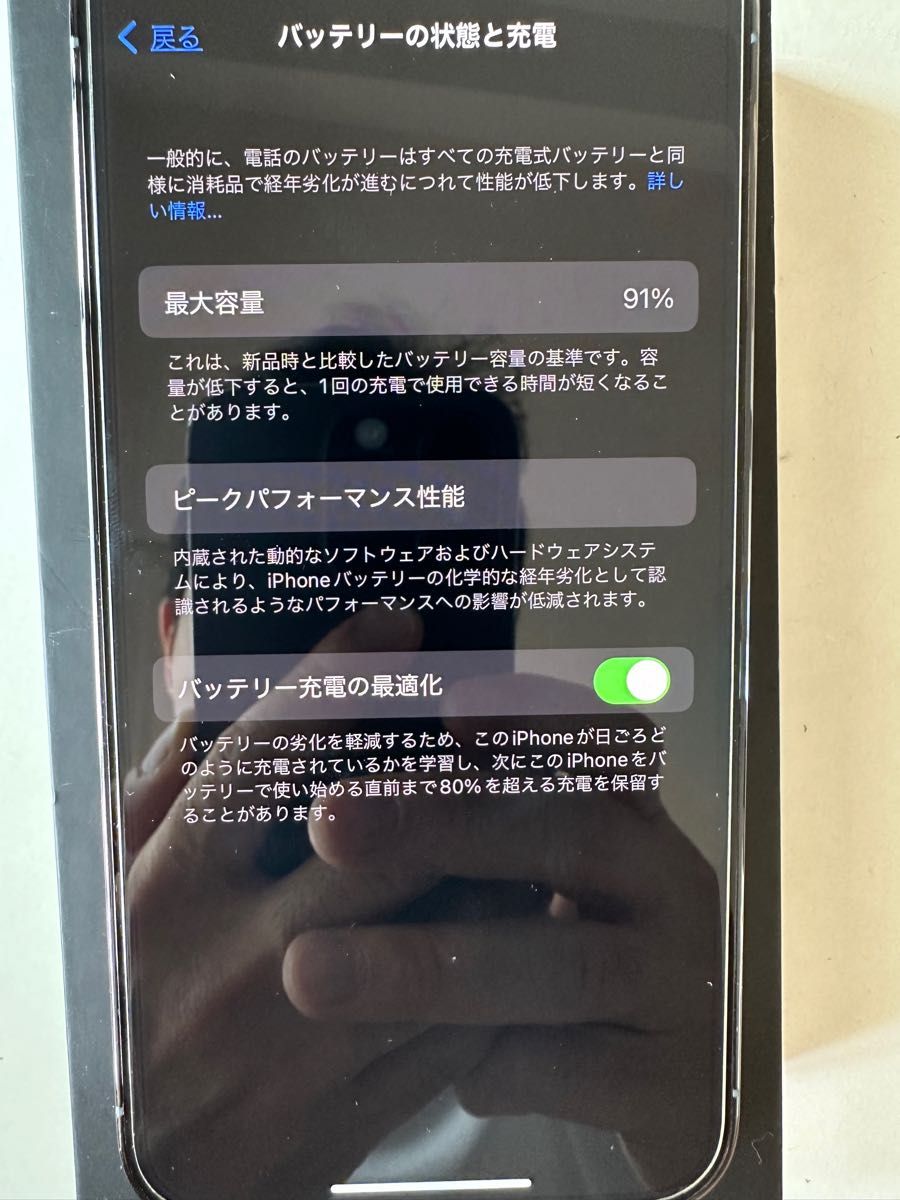 美品 SIMフリー iPhone 13 Pro 512GB シエラブルー バッテリー91% 箱付 pitakaケースおまけ