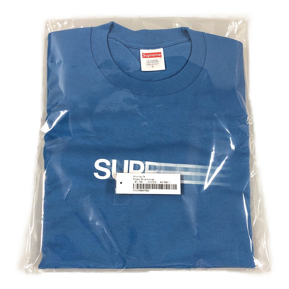 在庫限り】 Blue Faded 半袖Ｔシャツ ロゴ モーション Tee Logo Motion