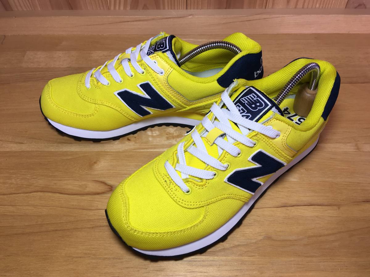 ☆new balance ニューバランス classic WL 574 POI キャンバス 黄×青