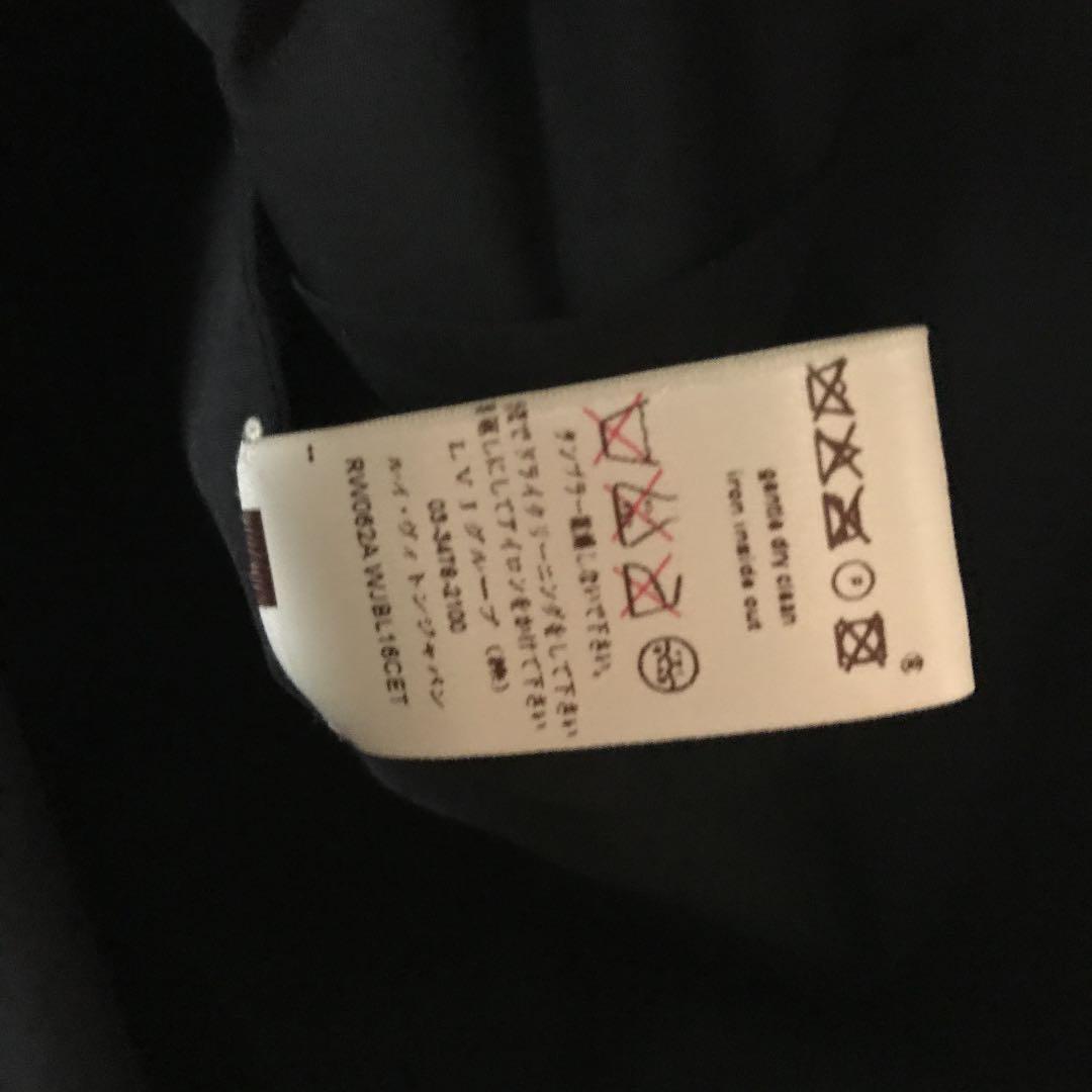 qob.1755 LOUIS VUITTON Louis Vuitton long sleeve shirt 40 size black / black 