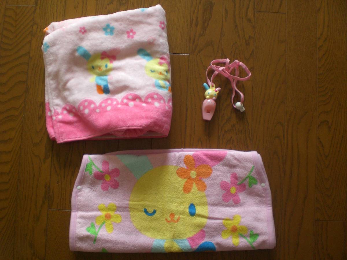 1 U*sa*ha*na Usahana towel * slippers - pool towel wrap towel 2 sheets set pipe attaching 