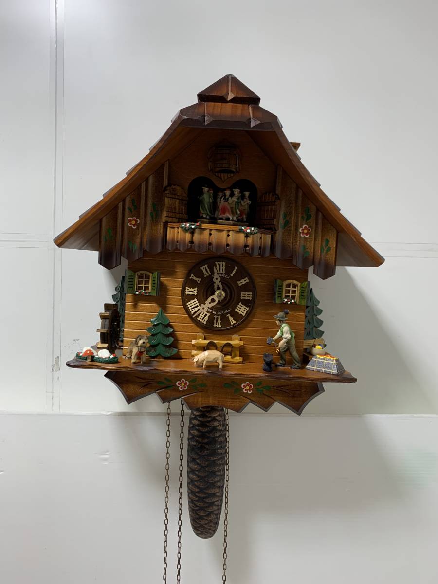1908◇ハト時計 鳩時計 Romance からくり時計 SCHNEIDER GERMANY