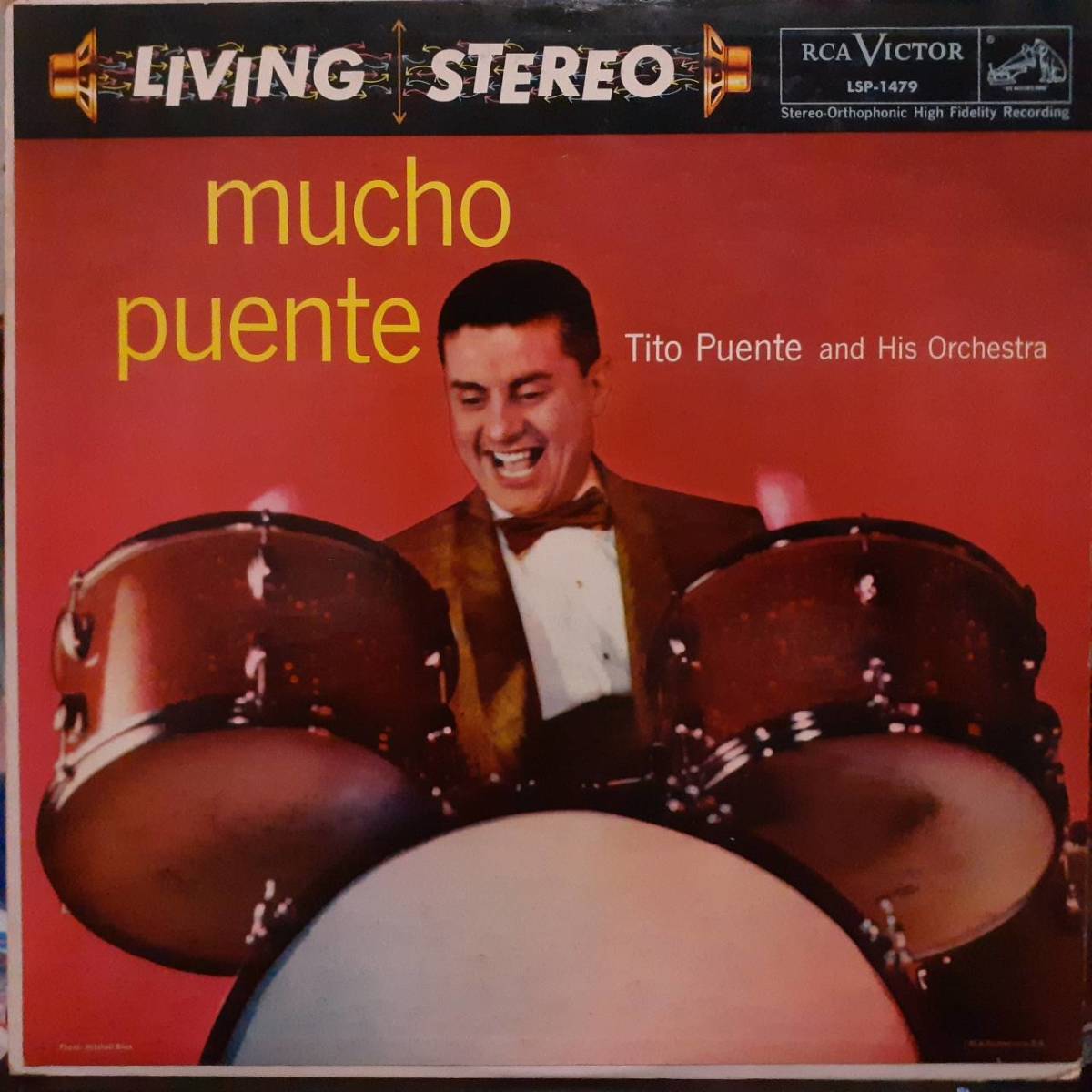 米RCA VICTORオリジLP！犬ラベル深溝 Tito Puente And His Orchestra / Mucho Puente 1958年 LSP-1479 Mambo ラテン サルサ Latin Jazz_画像1