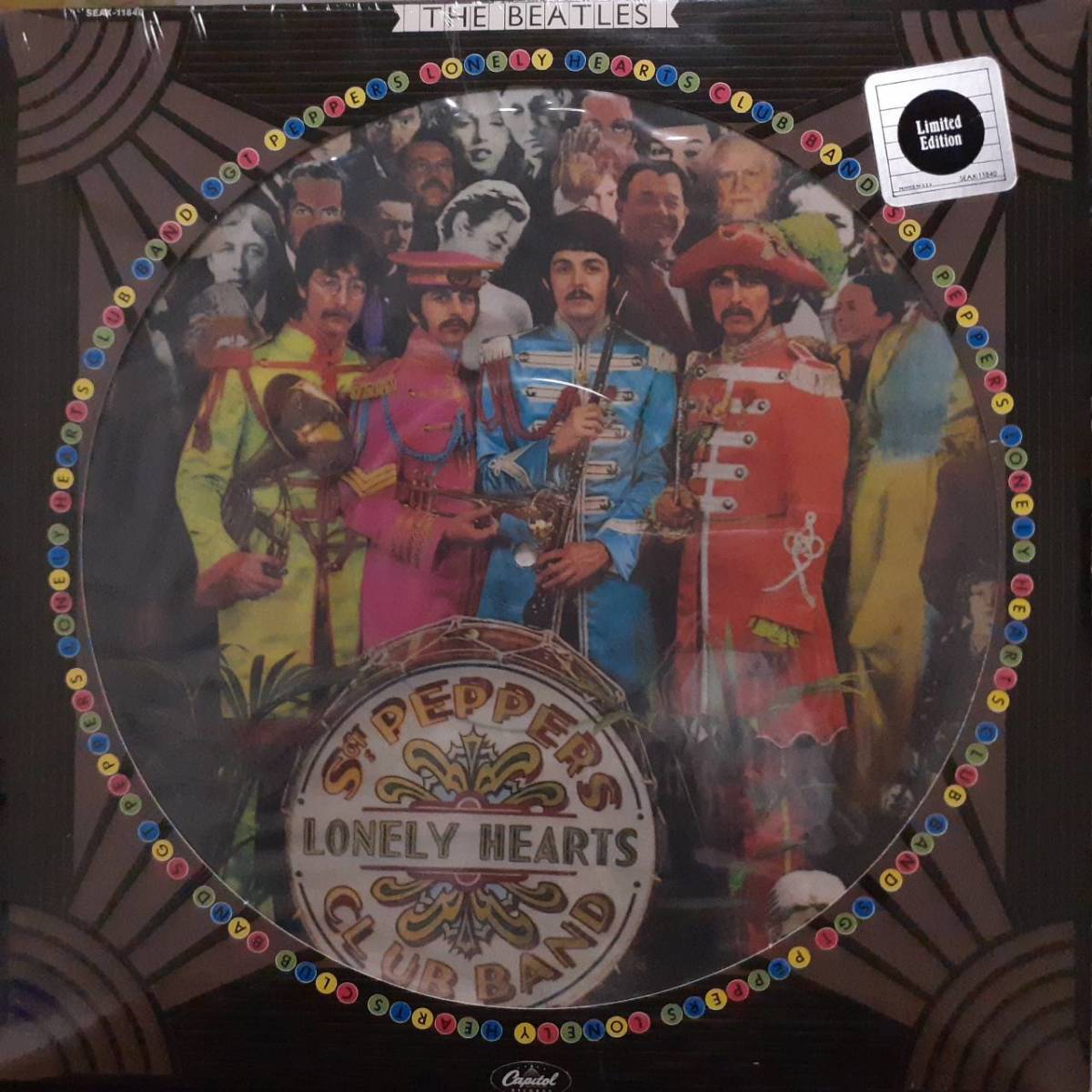 奇跡 未開封シールド！米CAPITOL盤LP 限定ピクチャー Beatles / Sgt. Pepper's Lonely Hearts Club Band 1978年 SEAX-11840 Sealed Pictureの画像1