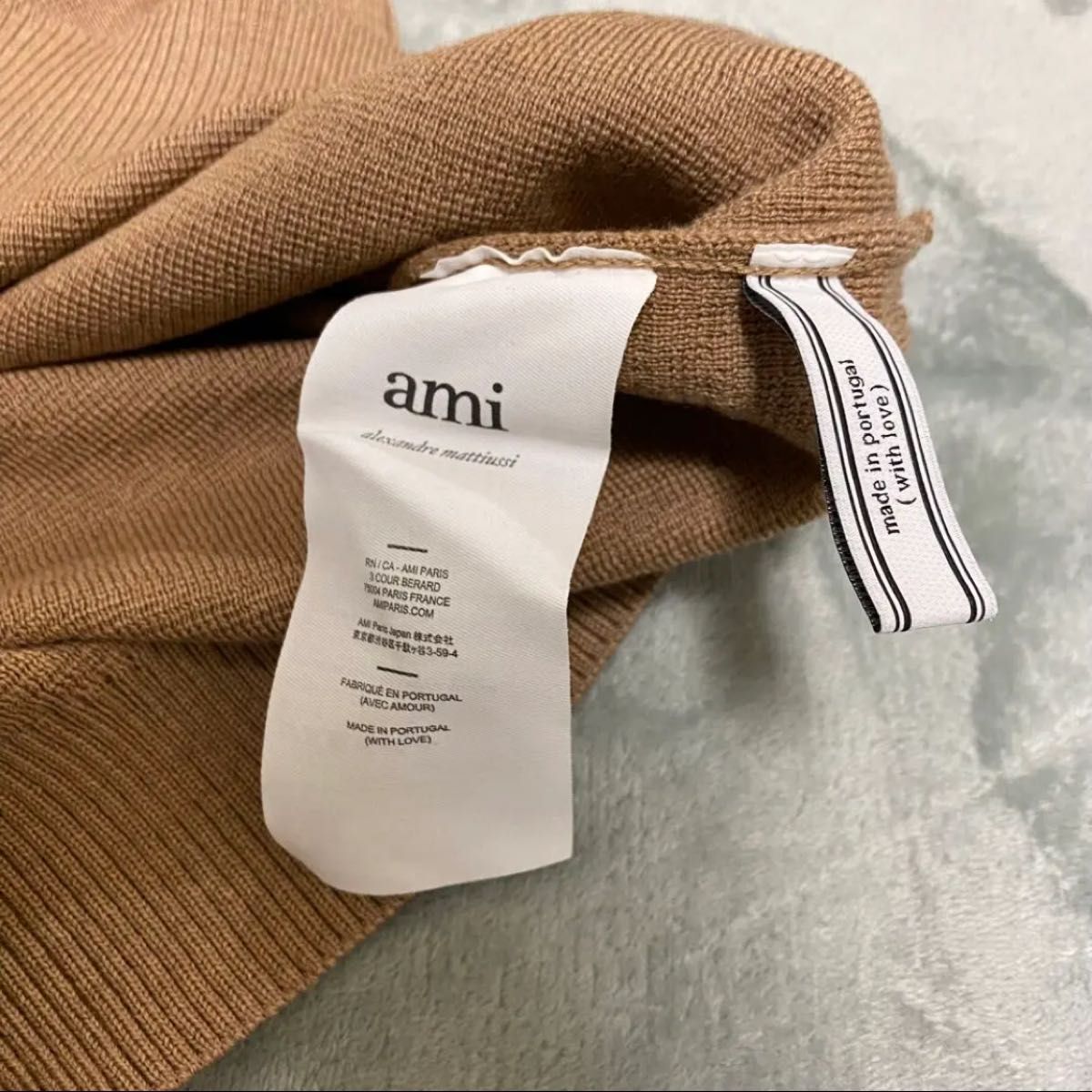 【国内正規美品】AMIPARIS AMIDECOEUR タートルネックセーター