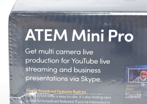 ☆新品!未開封!Blackmagic Design ATEM Mini Pro ライブ