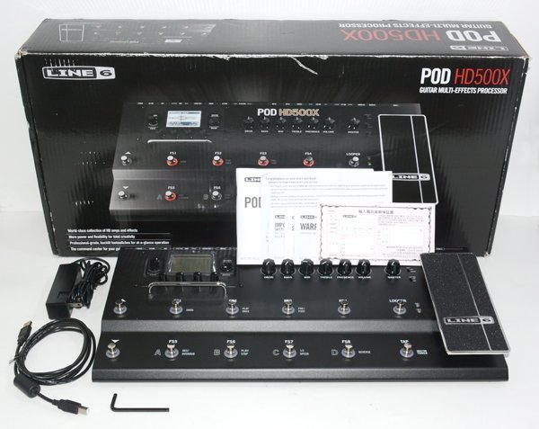 ☆極美品！Line6 POD HD500X アンプシミュレーター マルチエフェクター 元箱付！☆