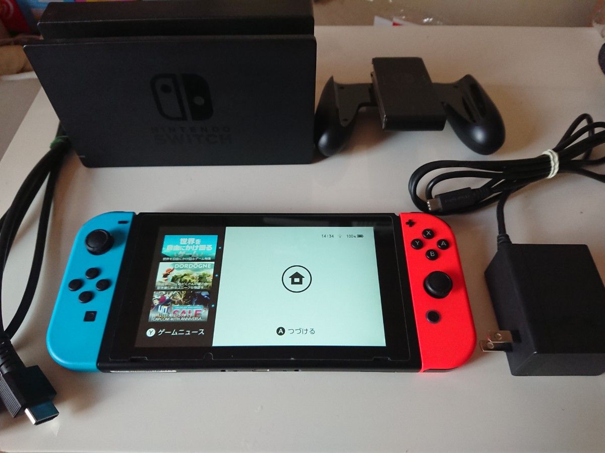 美品 Nintendo Switch ネオンブルー ネオンレッド 本体 美品 Nintendo Switch ネオンブルー ネオンレッド 本体