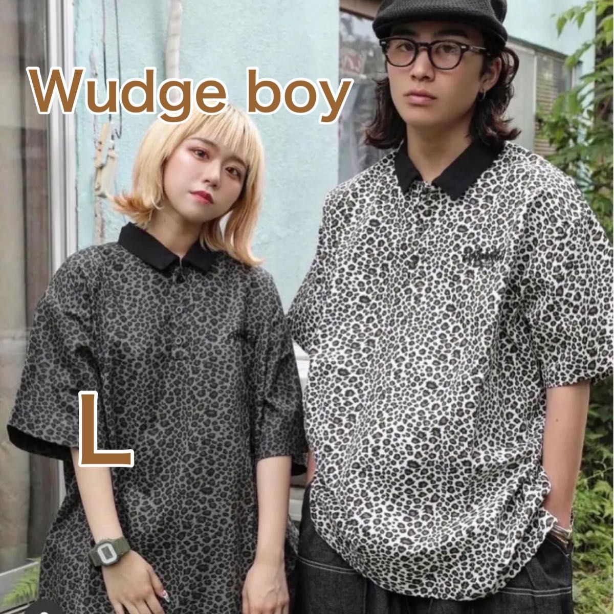 【未使用品】Wudge boy ワッジボーイ ハーフボタンシャツ