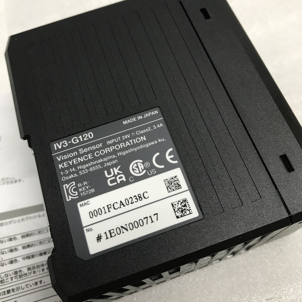 ●KEYENCE キーエンス センサアンプ IV3-G120 取り扱い説明書あり 箱なし 未使用品(u0602_11_450)