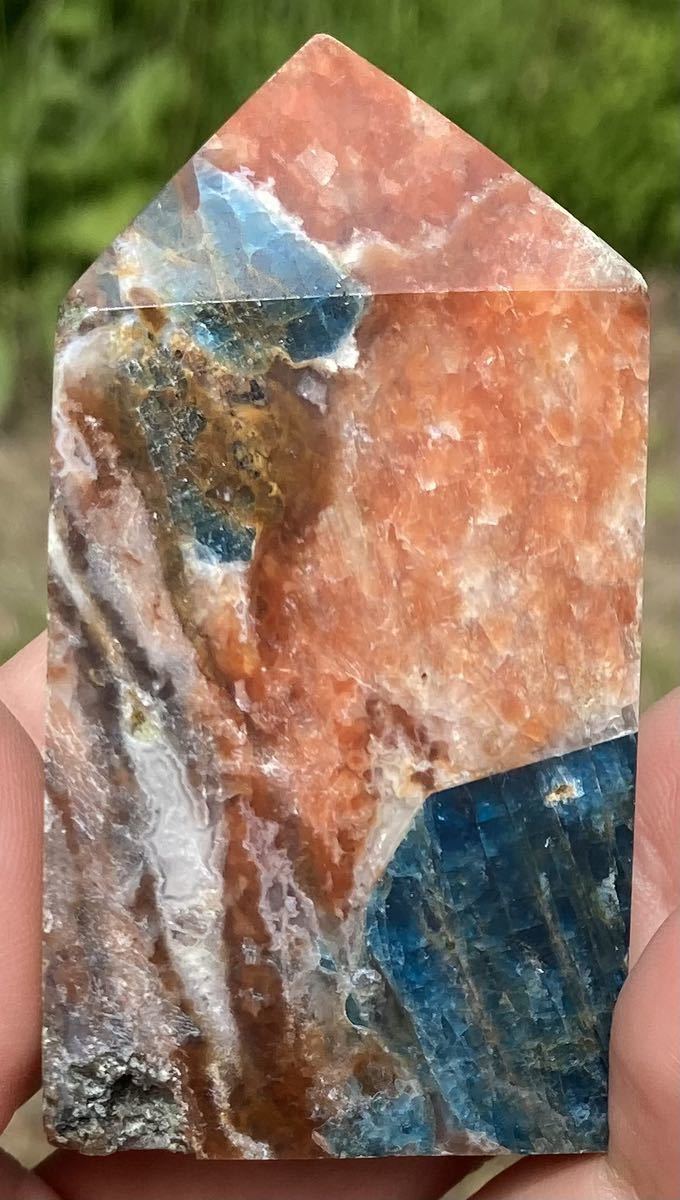  голубой апатит & солнечный Stone натуральный камень tower final цена 