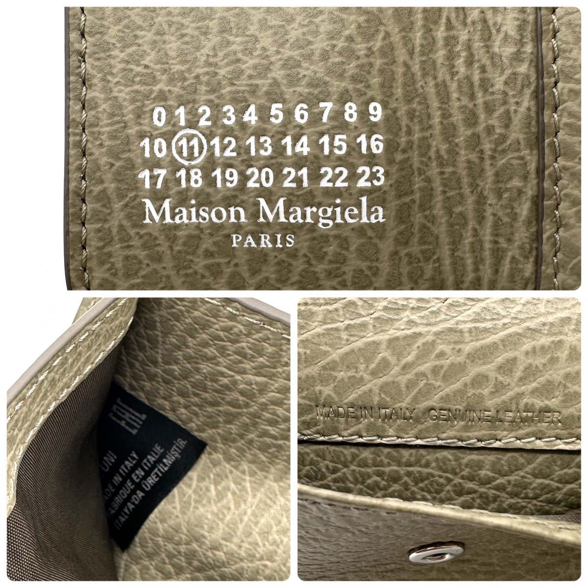[ beautiful goods ]Maison Margiela mezzo n Margiela 4 stitch compact wallet three folding purse 
