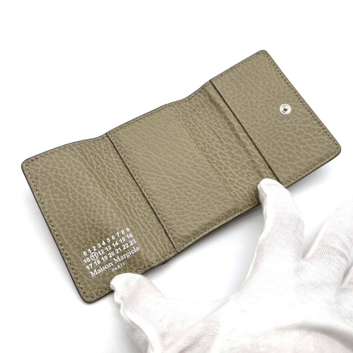[ beautiful goods ]Maison Margiela mezzo n Margiela 4 stitch compact wallet three folding purse 