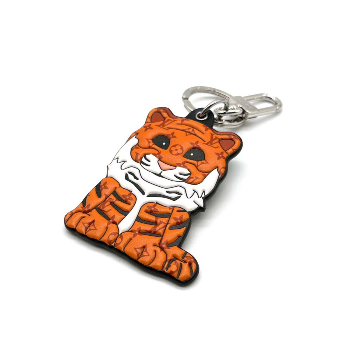 [ beautiful goods ]LOUIS VUITTON Louis Vuitton porutokre Tiger key holder bag charm M77174