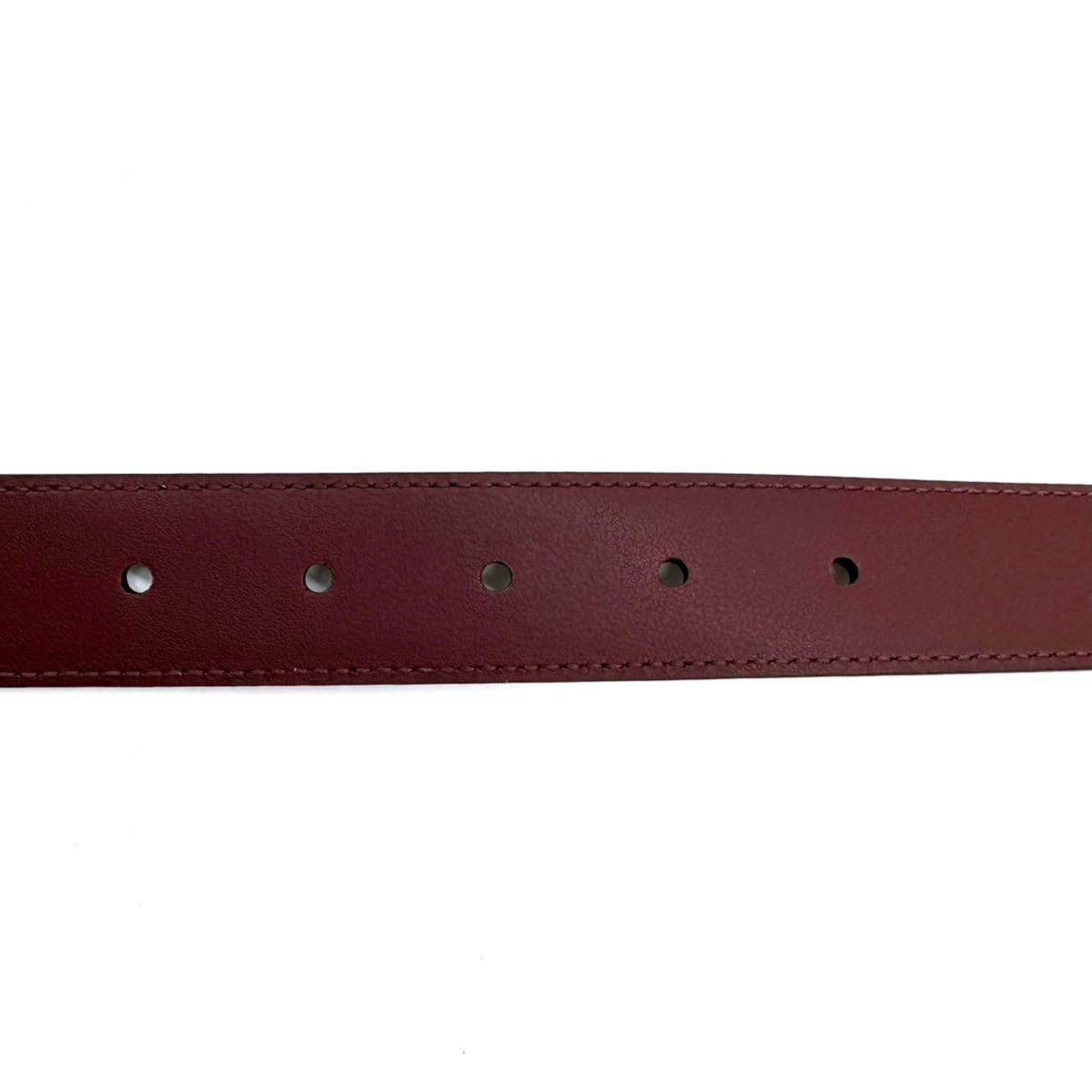 美品】GUCCI グッチ ベルト レザー スクエアバックル 75/30|PayPayフリマ