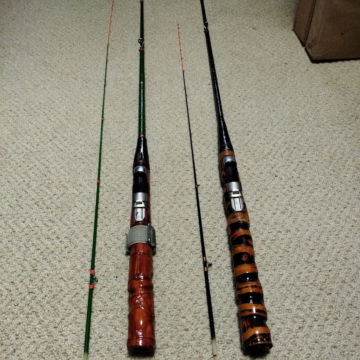 プレゼントを選ぼう! イカダ 筏 チヌ釣り 竿 2本セット 手造り チヌ竿