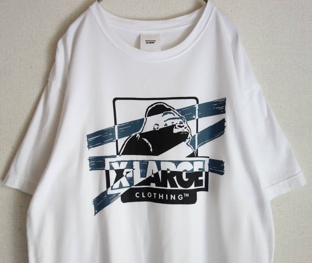 2017 美品XLARGE エクストララージ☆NONAGONノナゴン コラボ Tシャツ L★ホワイト_画像4