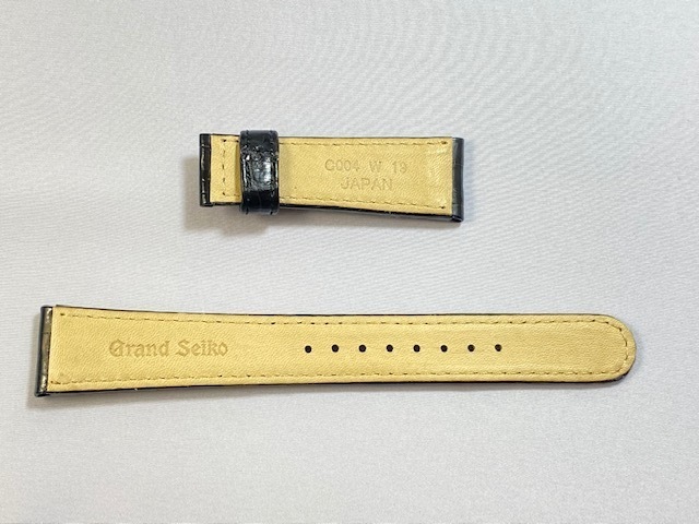 C004014J9 SEIKO グランドセイコー 19mm 純正革ベルト Dバックル C004014J9 SEIKO グランドセイコー 19mm 純正革ベルト Dバックル