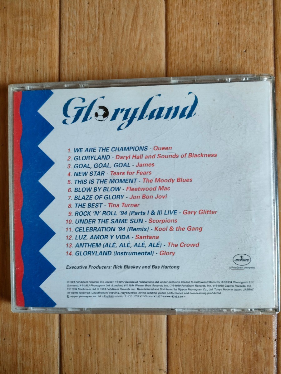 帯付き 廃盤 グローリーランド サッカー ワールドカップ USA'94 オムニバス V.A. Gloryland World Cup USA 1994 クイーン スコーピオンズ _画像6